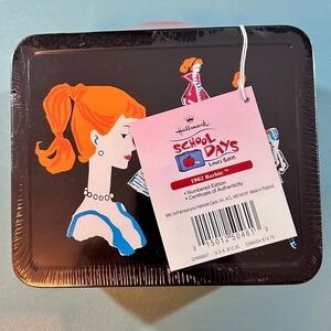 Hallmark School Days 1962 Barbie Mini Lunch Box Tin Numbered Edition QHM8807 NEW